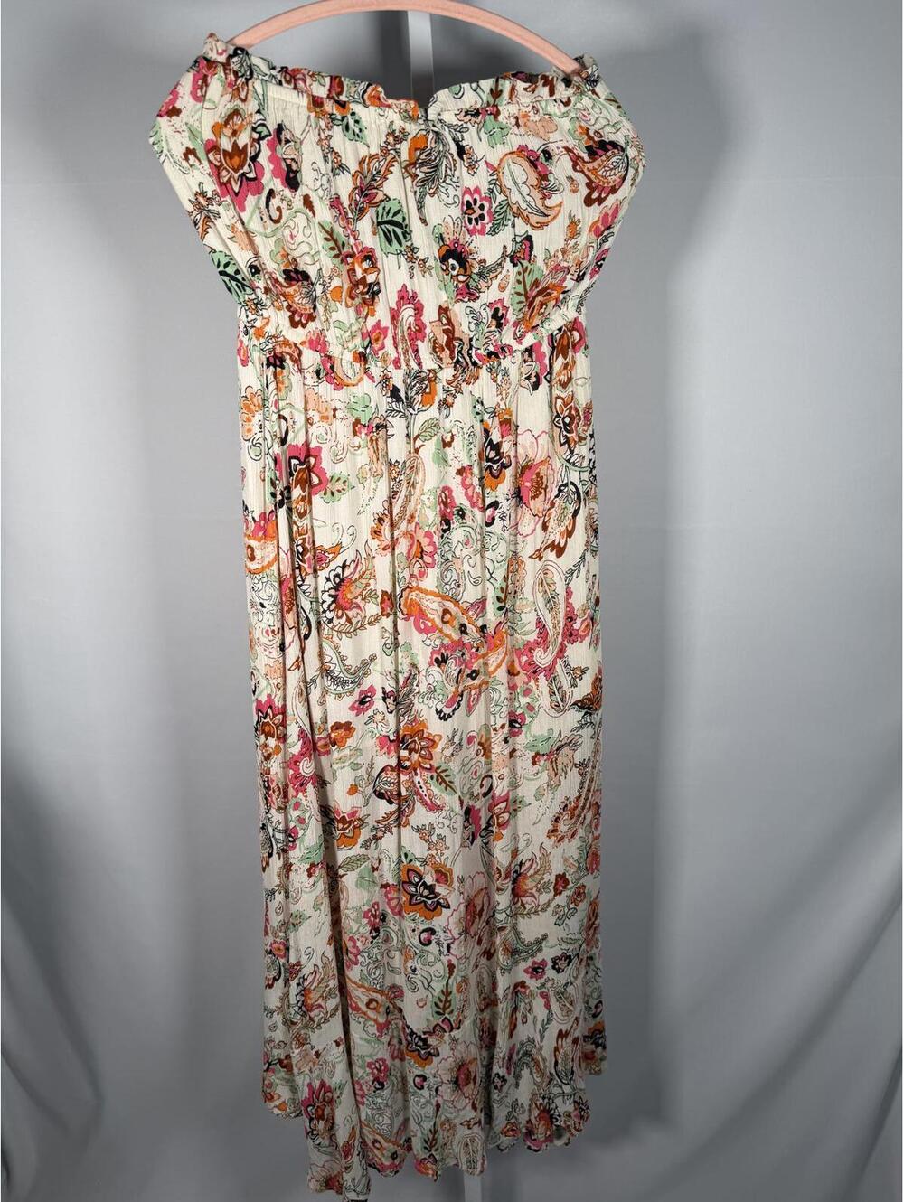 NWT Elan Strapless Floral Maxi Dress Size Medium - Picture 4 of 7